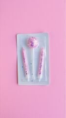 3’lü Simli ve Pullu Doğum Günü Mum Seti