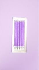 6'lı Simli Doğum Günü Mum Seti