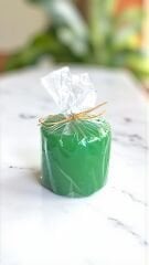 Dekoratif Mini Mum – Yeşil Renk