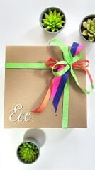 Kişiselleştirilebilir Kraft Hediye Kutusu