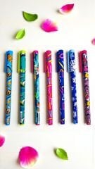 Renkli Desenli Tükenmez Kalem