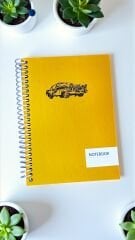 Sert Kapak Spiralli Ajanda Sarı