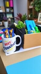 Öğretmenler Günü Hediye Kutusu Mavi