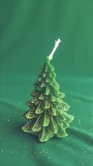 Yılbaşı Temalı Çam Mum