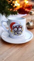 Yılbaşı Konseptli Türk Kahvesi Fincanı