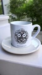 Yılbaşı Konseptli Türk Kahvesi Fincanı